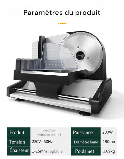 Trancheuse a jambon  parametres