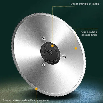 Trancheuse a jambon rue dentée