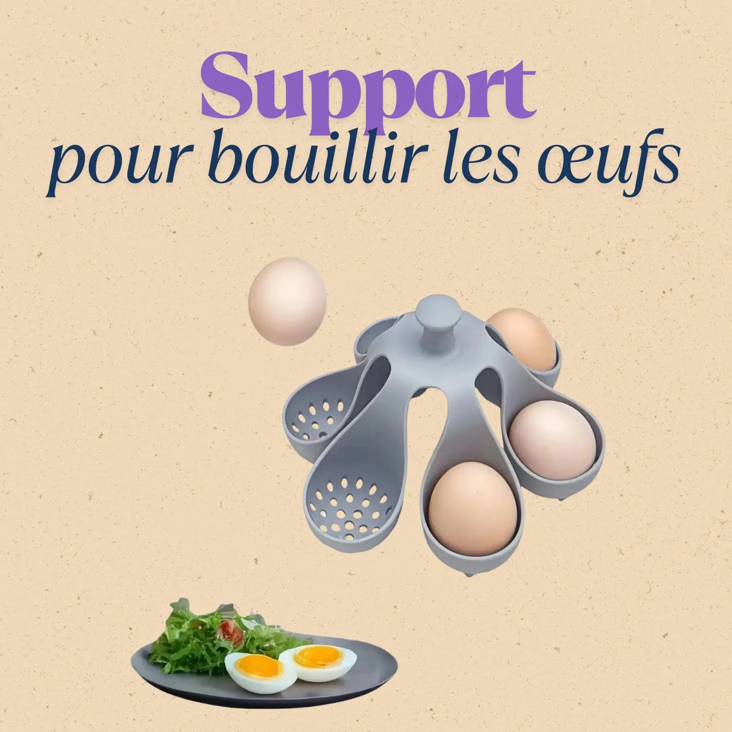 CUISEUR À OEUFS EN SILICONE │ SUPPPORT-VAPEUR Paradis Cuisine