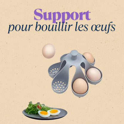 CUISEUR À OEUFS EN SILICONE │ SUPPPORT-VAPEUR Paradis Cuisine