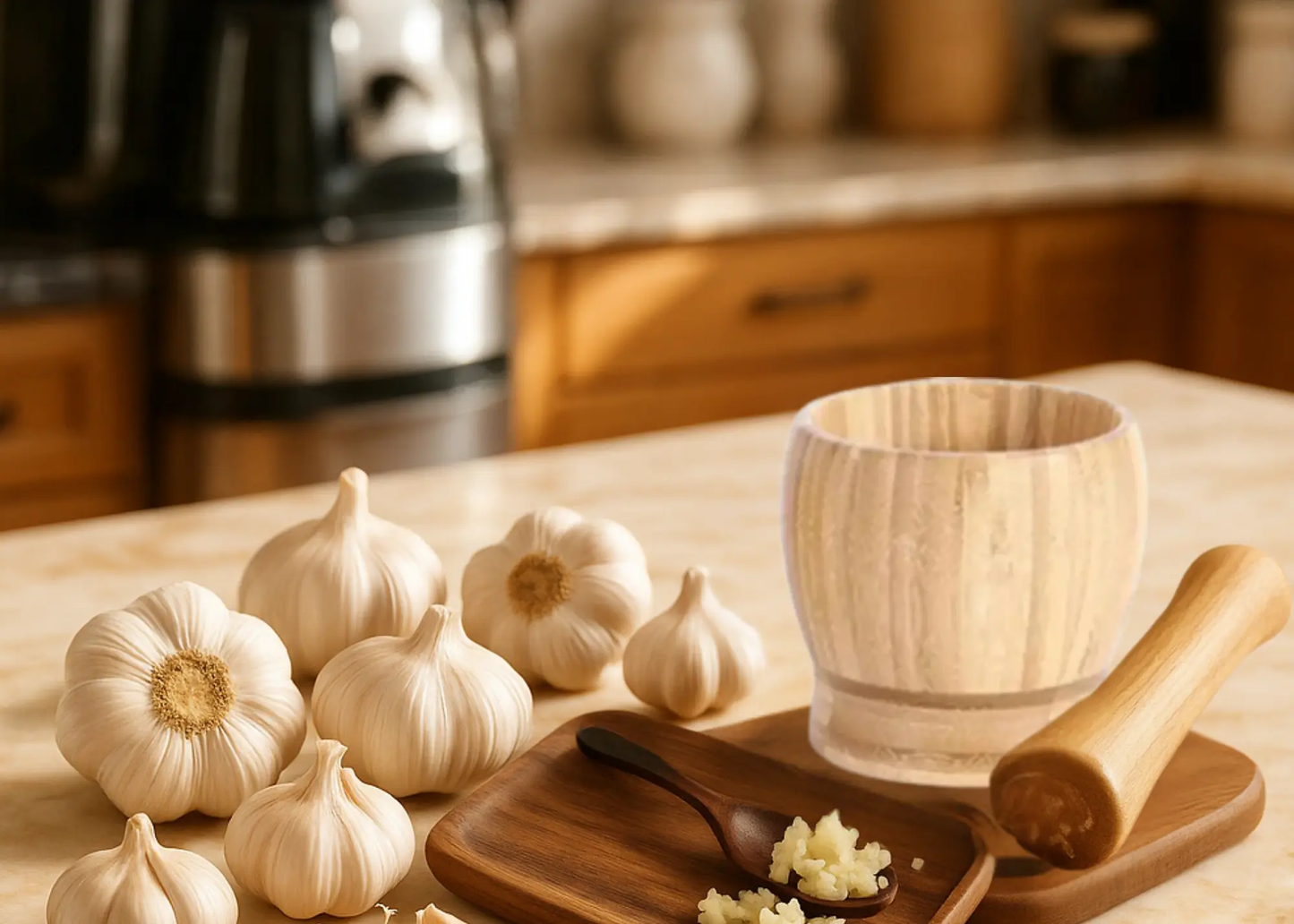 MORTIER ET PILON EN BAMBOU | MORTAR AND PESTLE Paradis Cuisine