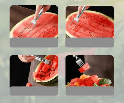 🍉 Coupe pasteque en acier inoxydable - Paradis Cuisine
