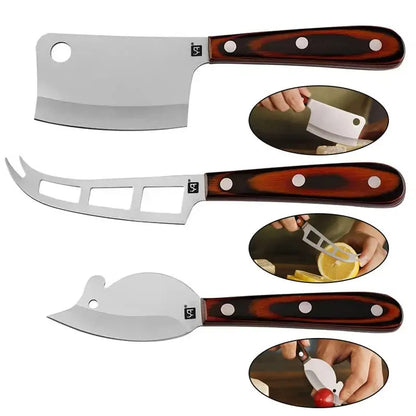 Couteau pour fromage de table (set de trois) - Paradis Cuisine