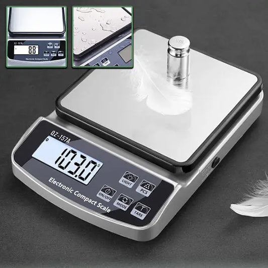 10KG/5KG/3KG Electronic Scale USB Charge Precision Kitchen Balance Food Scale Household Coffee Scale Smart Digital Baking Scale Paradis Cuisine