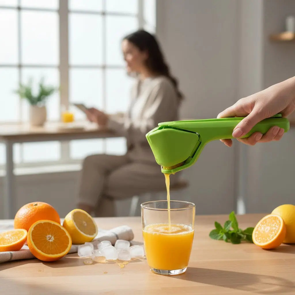 Presse agrume manuel à présage lateral jus