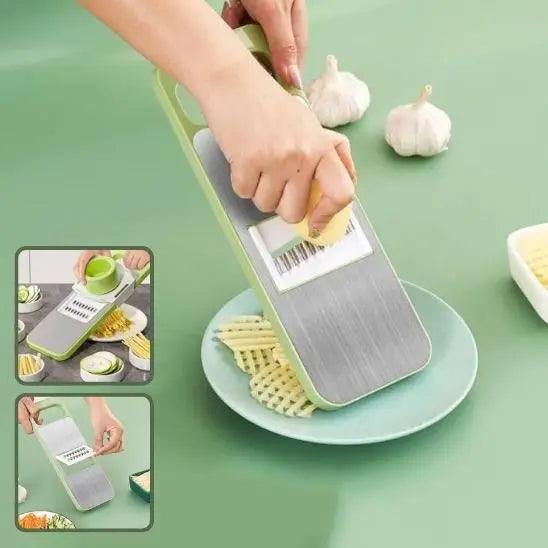 Mandoline Cuisine Multifonction - vert blanc - Paradis Cuisine