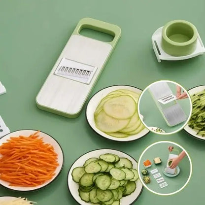 Mandoline Cuisine Multifonction - vert blanc - Paradis Cuisine