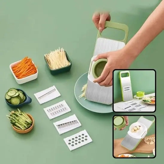 Mandoline Cuisine Multifonction - vert blanc - Paradis Cuisine