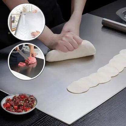 Planche à découper en  acier  inox pour  viande