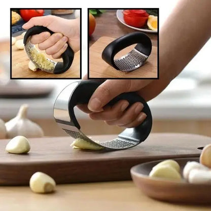 Presse-ail-manuel-metal-plastique-noir