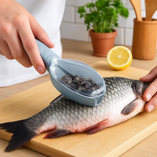 🐟 Râpe cuisine (écailles de poisson avec couvercle) - Paradis Cuisine